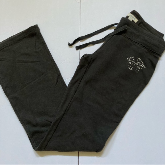 Aerie | Charcoal Gray Yoga French Terry sweatPants - Picture 1 of 7